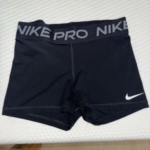 Nike Black Training Shorts with Gray Waistband